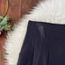 AKRIS Purple Pleated Leather Skirt Sz 8