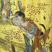 Antique Japanese Moriage Yellow Teapot Gold Gilt Hand Painted Birds, Unmarked