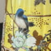 Antique Japanese Moriage Yellow Teapot Gold Gilt Hand Painted Birds, Unmarked