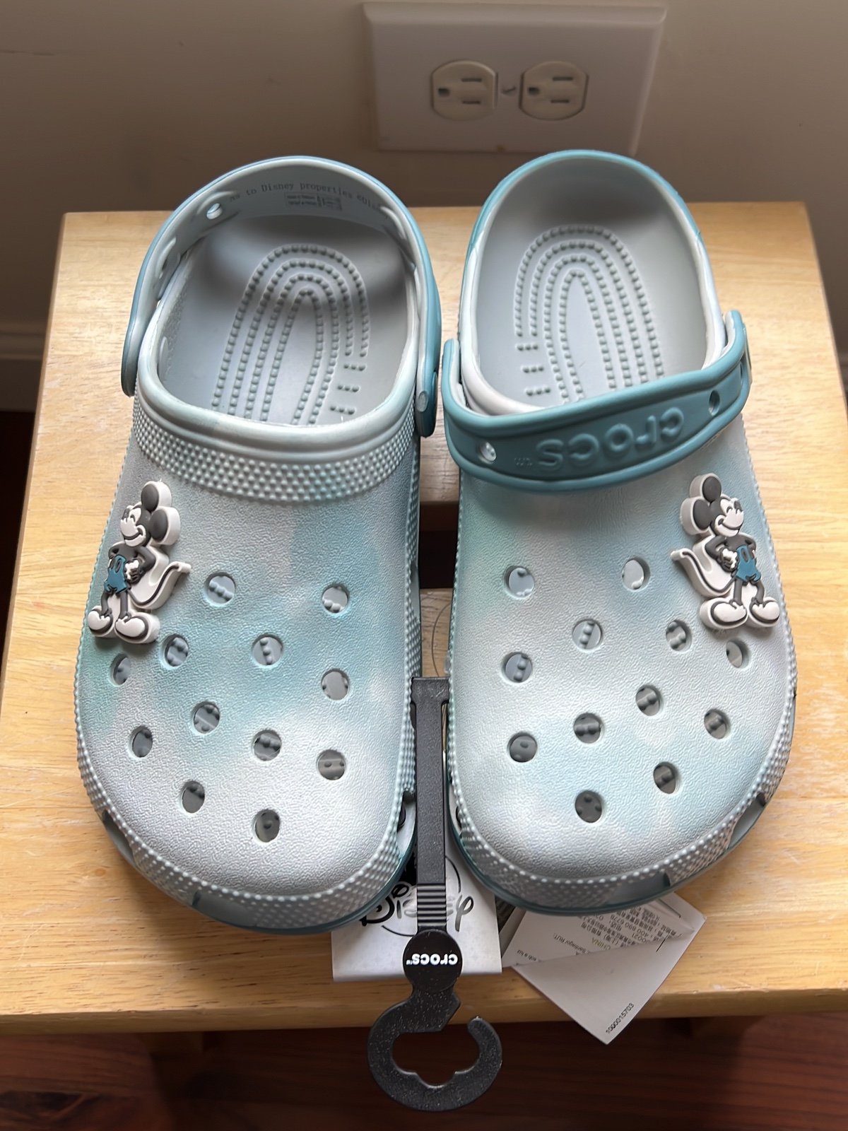 Disney mickey mouse tie dye Crocs
