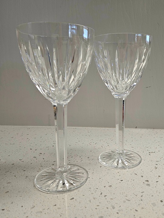 Tipperary Crystal Water Goblet Highlands Suite Qty 2 - Hard to find pattern