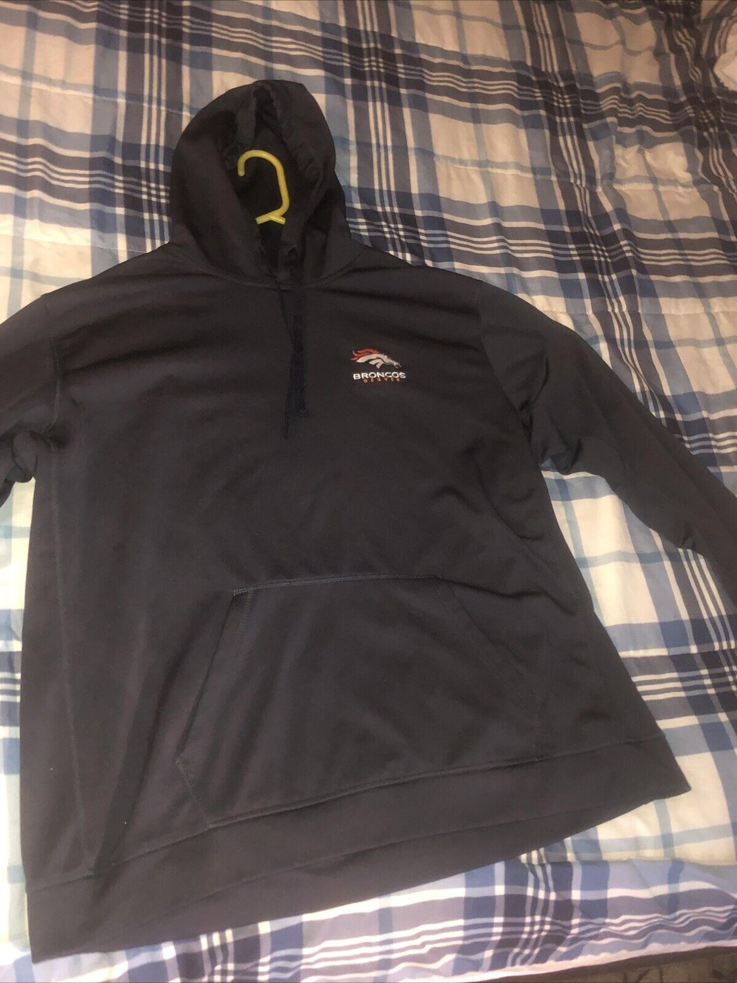 DENVER BRONCOS Football Sweatshirt Hoodie Men,2xl DarkBlue Pullover Embroidered