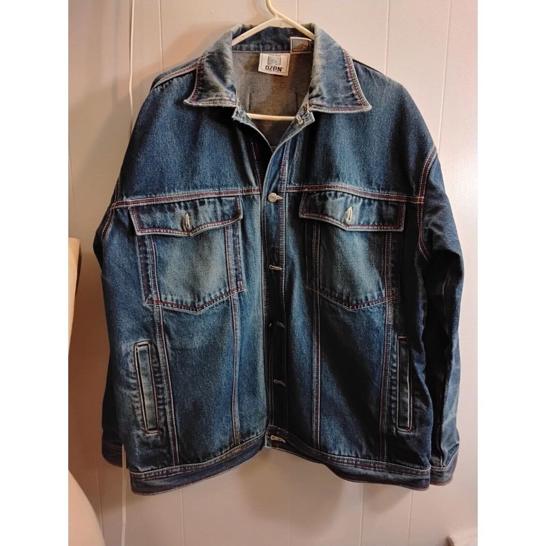 Vintage Ozon Denim Jacket Size L Cotton