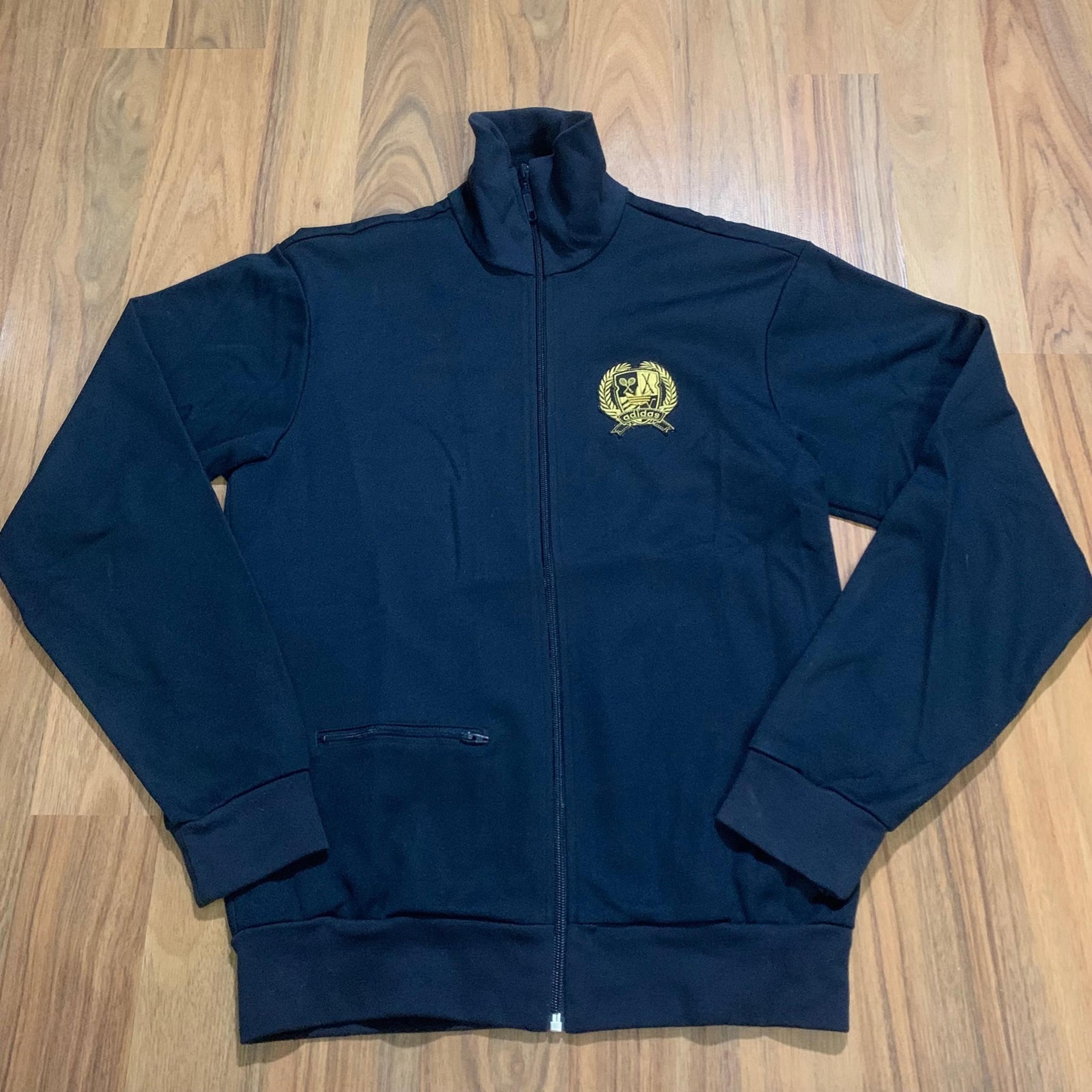Originals Tennis Full Zip Track Jacket Men’s Size Small Navy Blue - Adidas