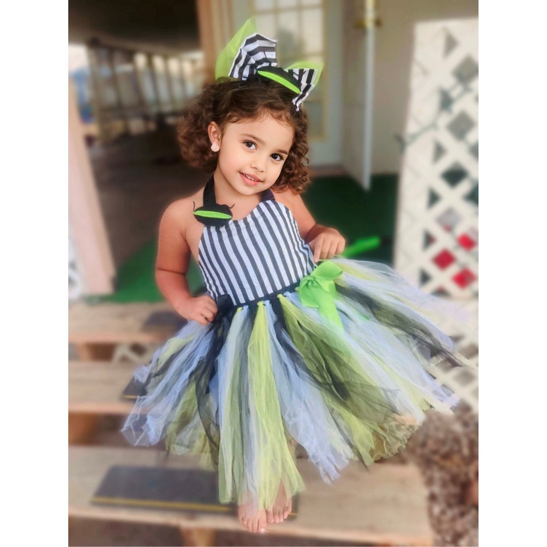 Beetlejuice Toddler Girls Tutu Dress Halloween Costume
