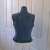 Limited Jeans Womens Vintage 80's Fitted Denim Vest Front Zip Skirted Hem S-SM