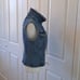 Limited Jeans Womens Vintage 80's Fitted Denim Vest Front Zip Skirted Hem S-SM