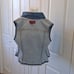 Limited Jeans Womens Vintage 80's Fitted Denim Vest Front Zip Skirted Hem S-SM