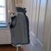 Limited Jeans Womens Vintage 80's Fitted Denim Vest Front Zip Skirted Hem S-SM