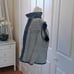 Limited Jeans Womens Vintage 80's Fitted Denim Vest Front Zip Skirted Hem S-SM