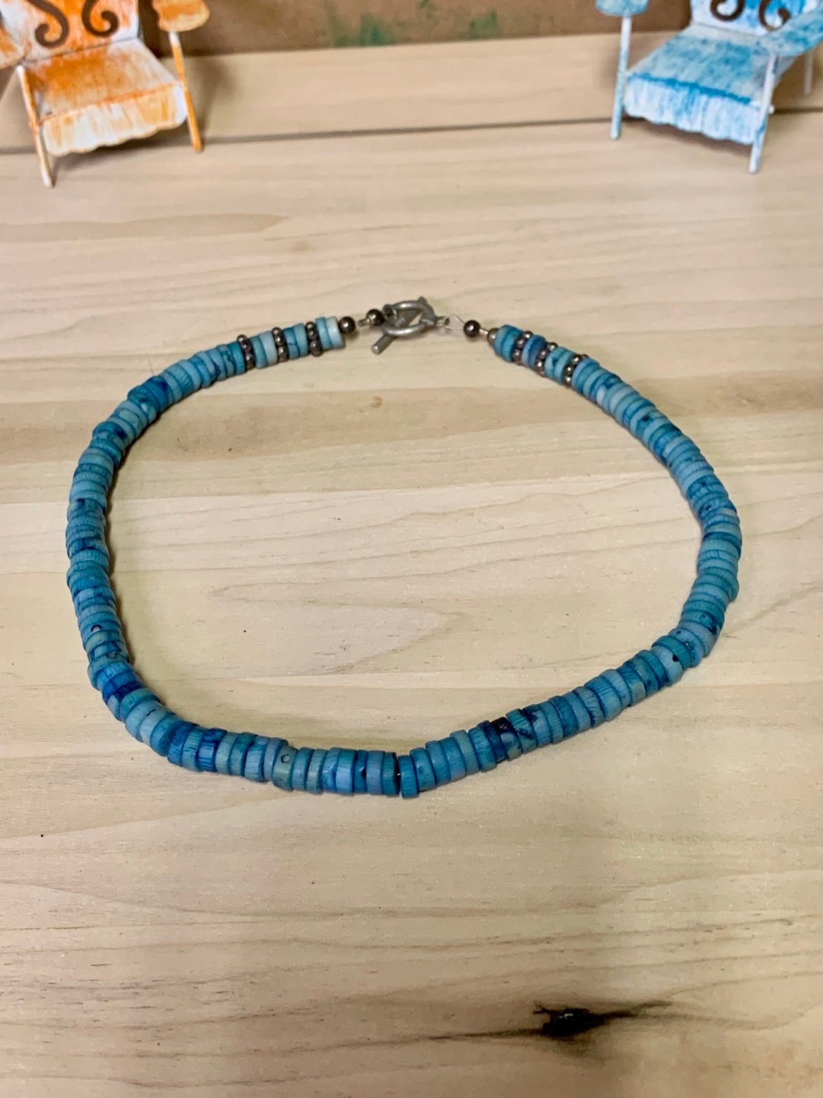 Dyed Shell Fossil Necklace