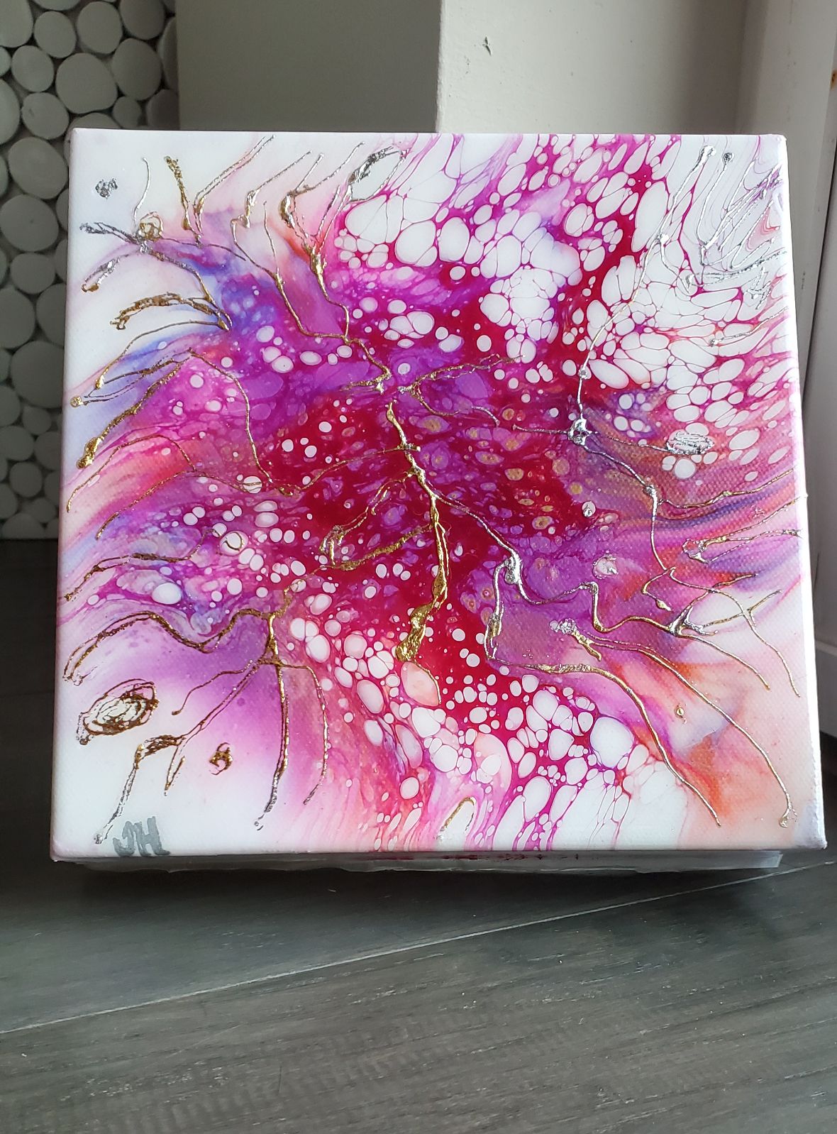 [SOLD] Abstract Acrylic Resin Bloom Art