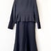 Anny 36 Wool Georgette Jacket and Dress Set, Navy Blue