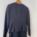 Anny 36 Wool Georgette Jacket and Dress Set, Navy Blue