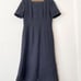 Anny 36 Wool Georgette Jacket and Dress Set, Navy Blue