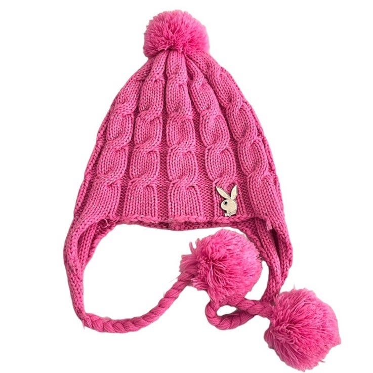 Playboy Baby Pink Beanie Bunny Hat