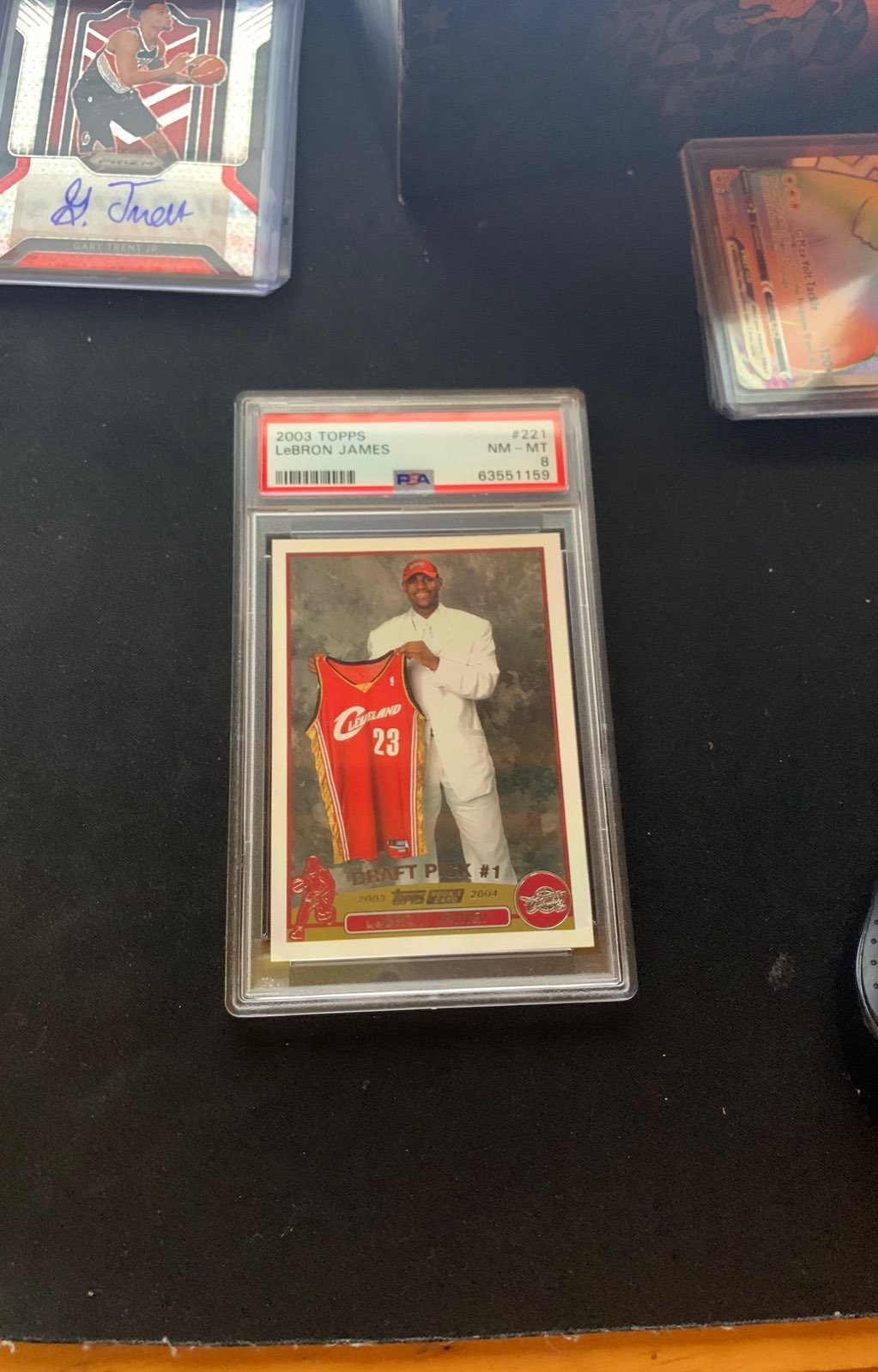 PSA 8 lebron rookie card