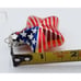 VTG American Flag Heart Shaped Glass Ornaments Set Of 28 Bonus Stars Lot of 4