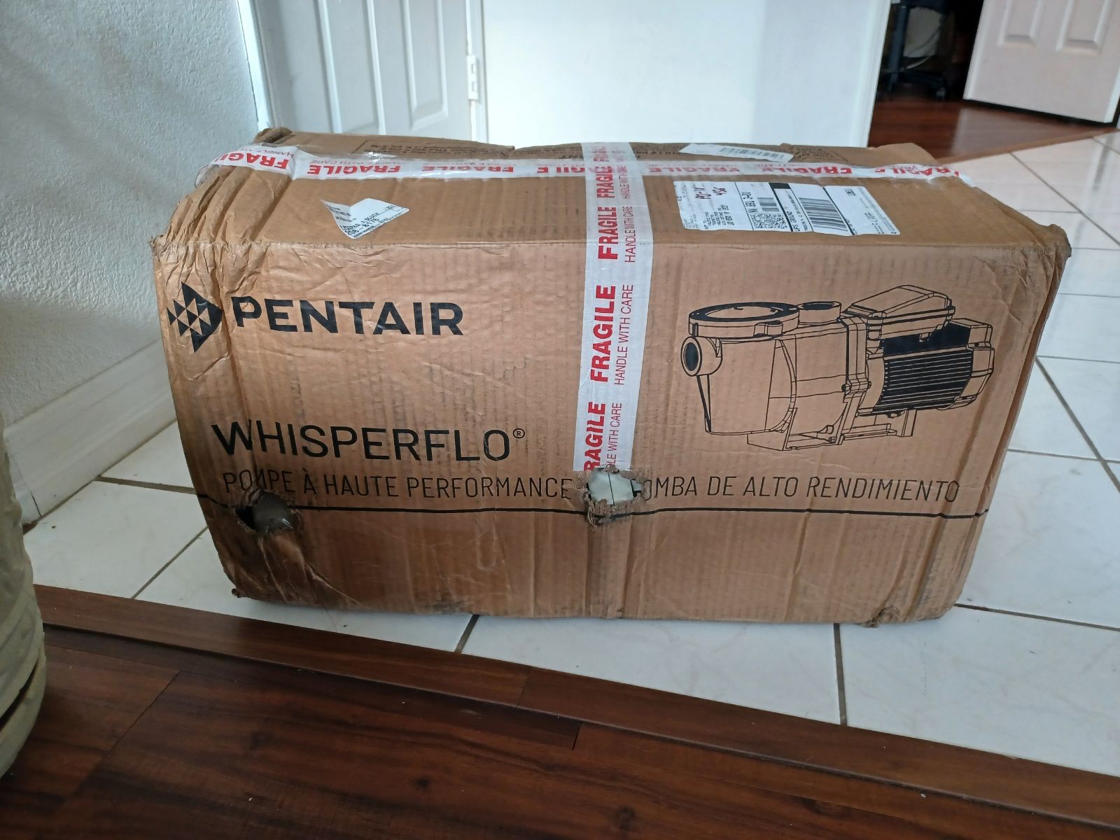 Pentair Whisperflo Pool Pump 2.5 HP Ingr