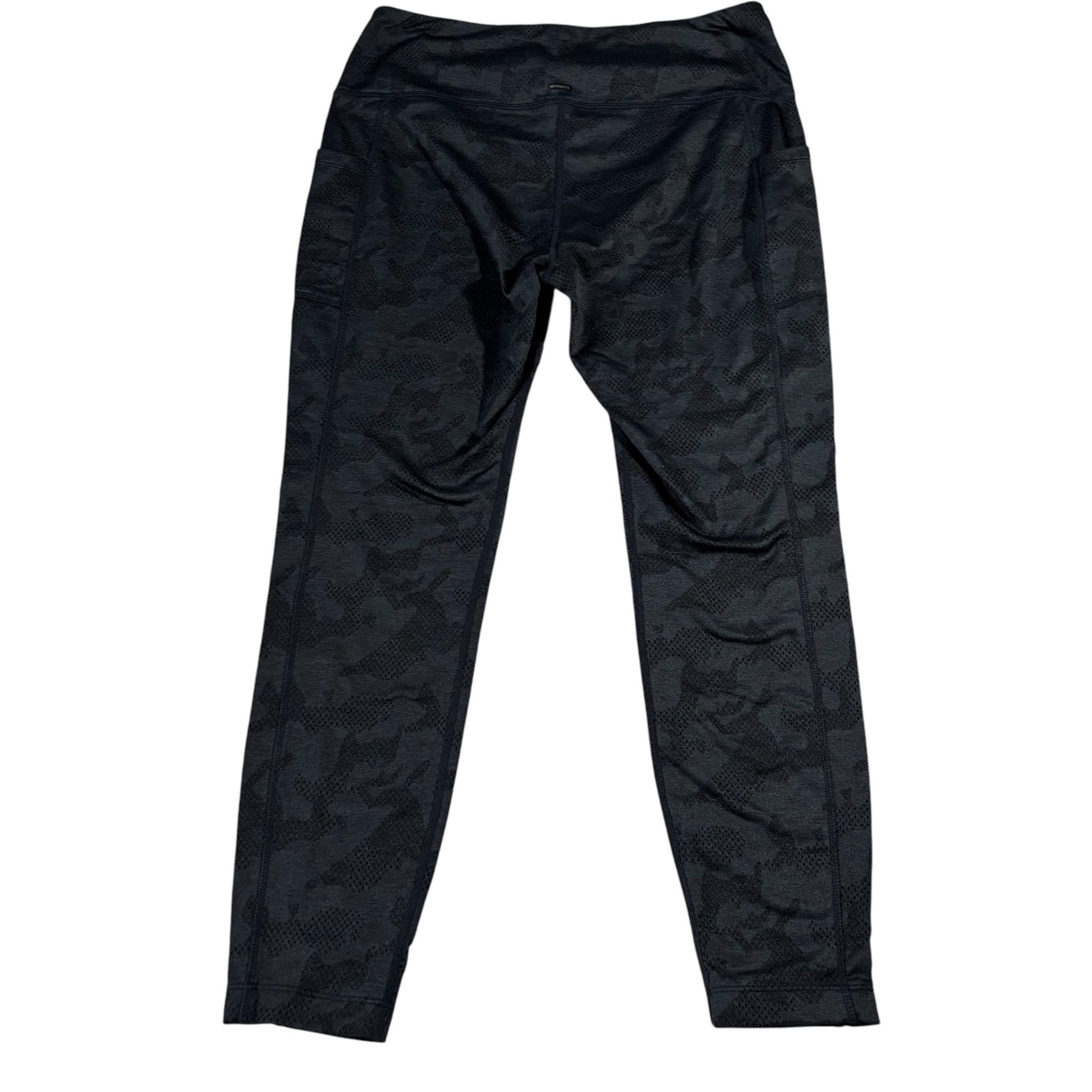 Camo Leggings High Waist Athletic Yoga Pants with Pockets L - Mondetta