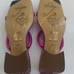 Free People Parker Chain Heel Sandals - Magenta Metallic. Size 8