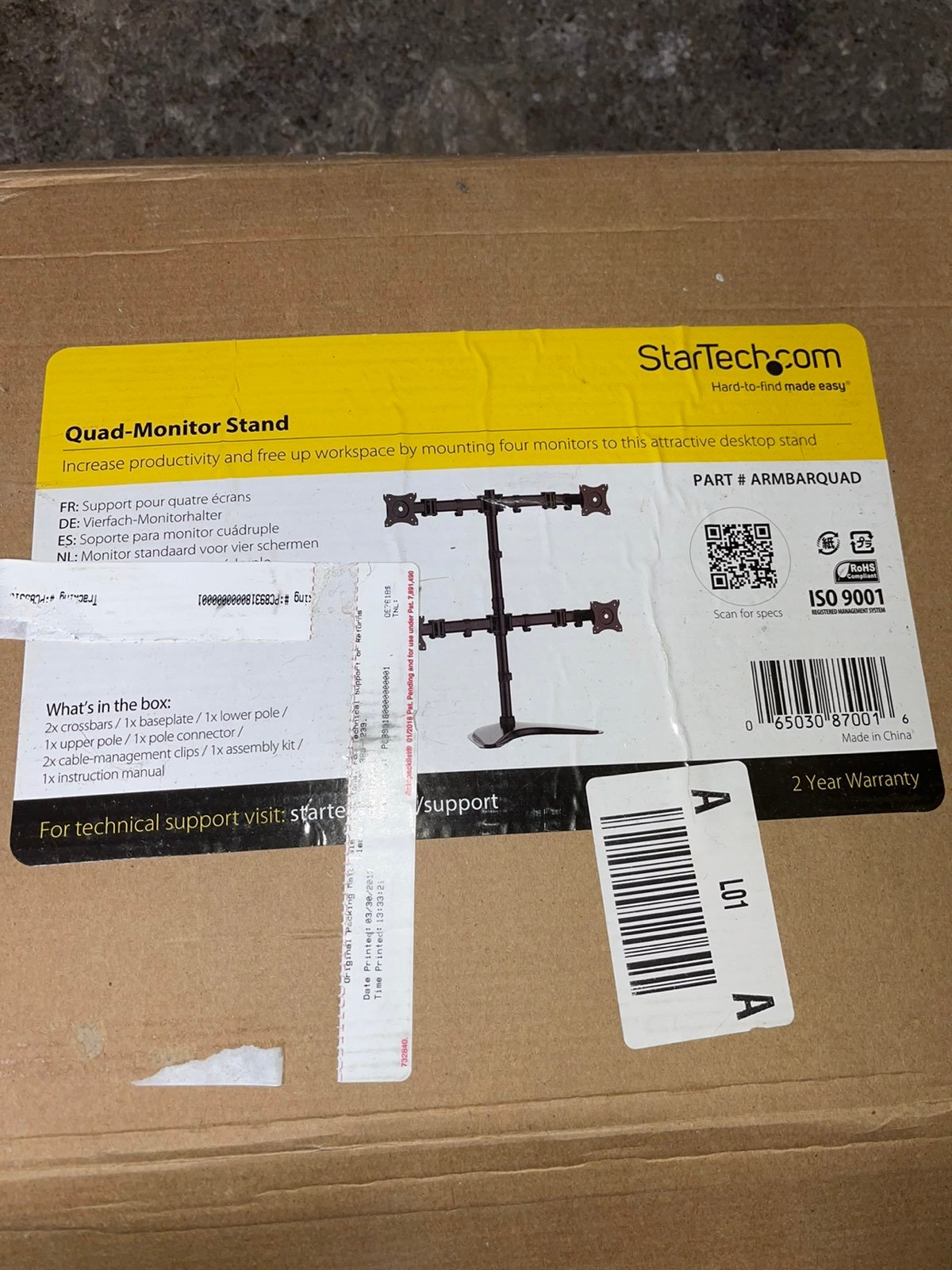 StarTech Quad Monitor Stand