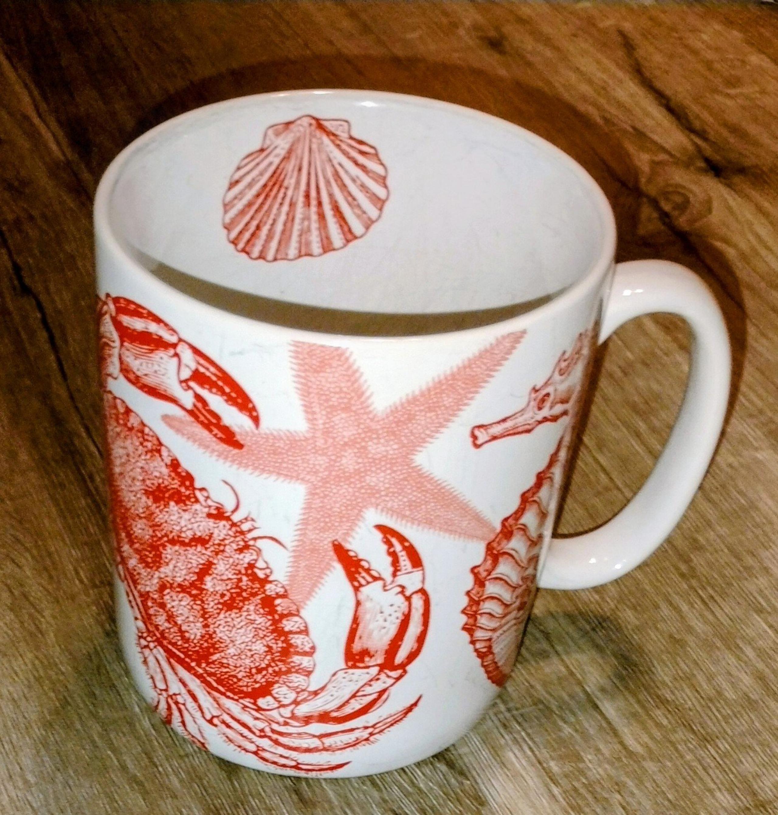 International Coastal Life 222Fifth Coral China Jumbo Mug 24 oz