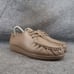Sas Shoes Womens 8 Siesta Lace Up Loafer Moc Toe Comfort Leather Handcrafted USA