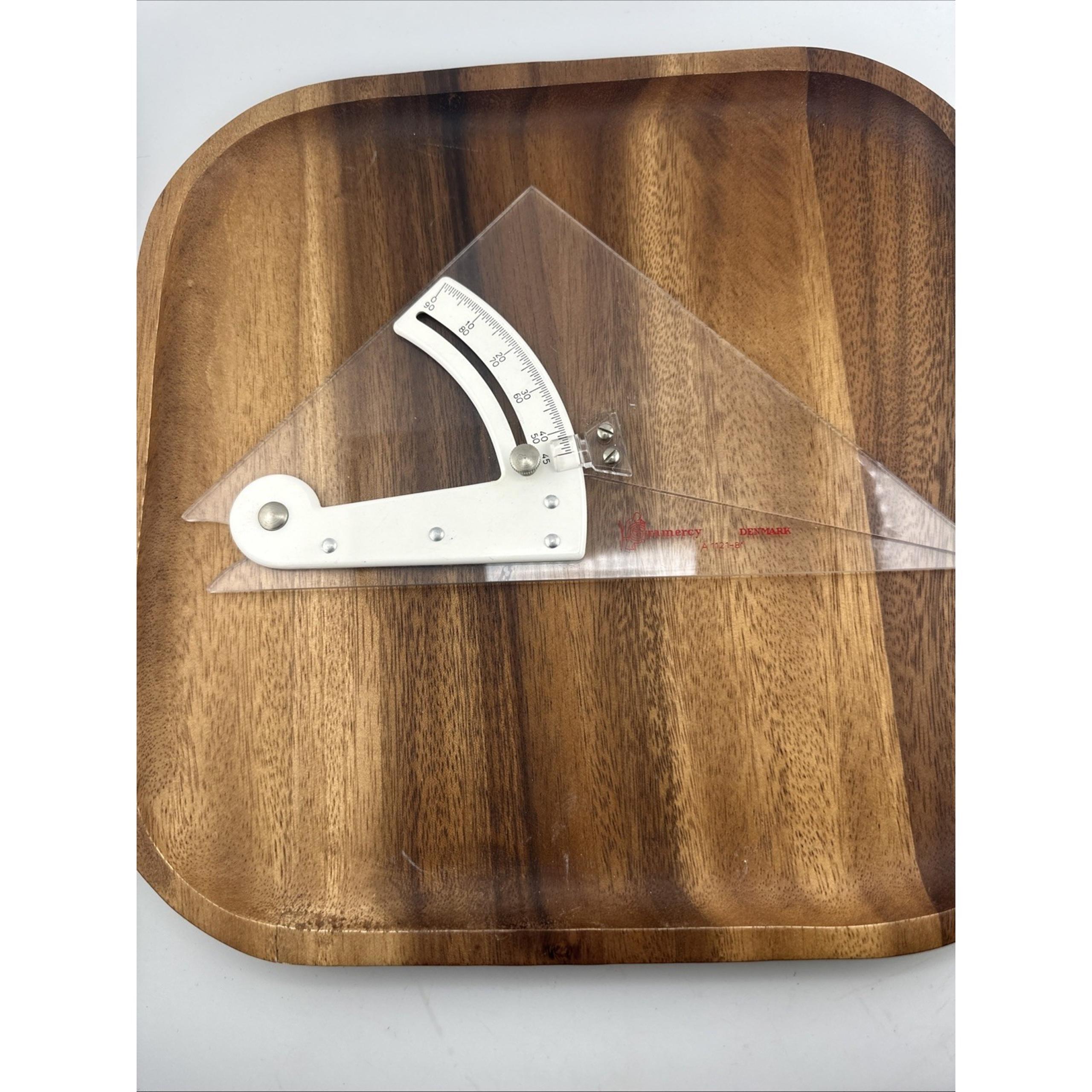Chavroz Trigonometric 8" Set Square No Box   Japan Metal Scale. 31-9308