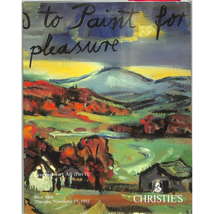Christie's Contemporary Art (Part 2) Auction Catalog November 19, 1992