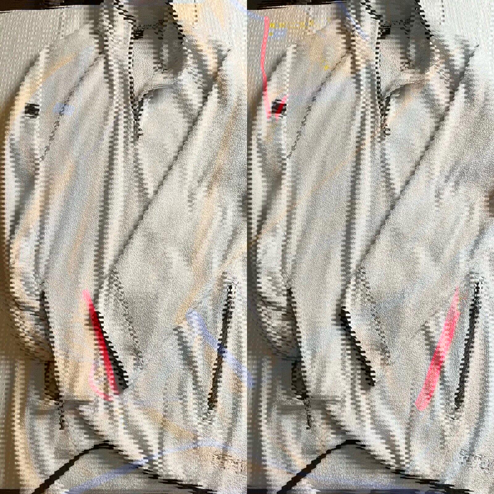 Sperry STS35 Top-Sider Pullover 1/4 Zip Fleece Jacket Sz 2XL
