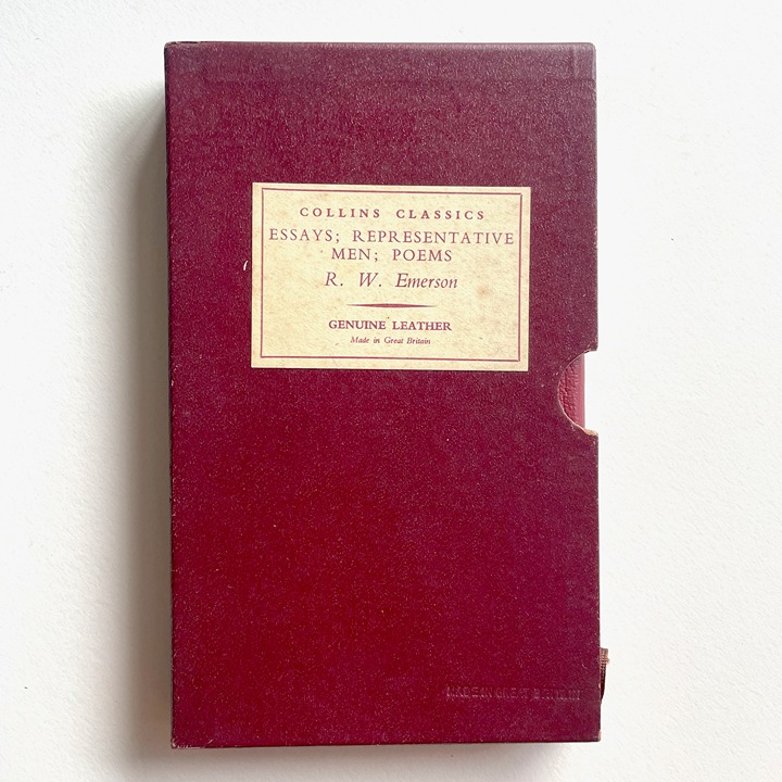 Essays - Representative Men - Poems - by Ralph Waldo Emerson - Leather Book