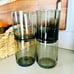 NEW LENOX Smoky Grey Clear Stemless Lowball Juice Glass Drink Wear Glasses Set 4