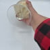 Murano style candle holder with adventurine