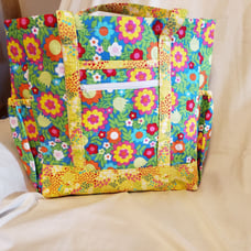 Totebag, laptop sized, hand made