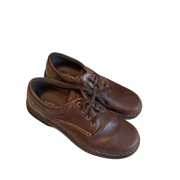 Eastland Womens Brown Leather Oxford Lace-Up Shoes Sz 10M