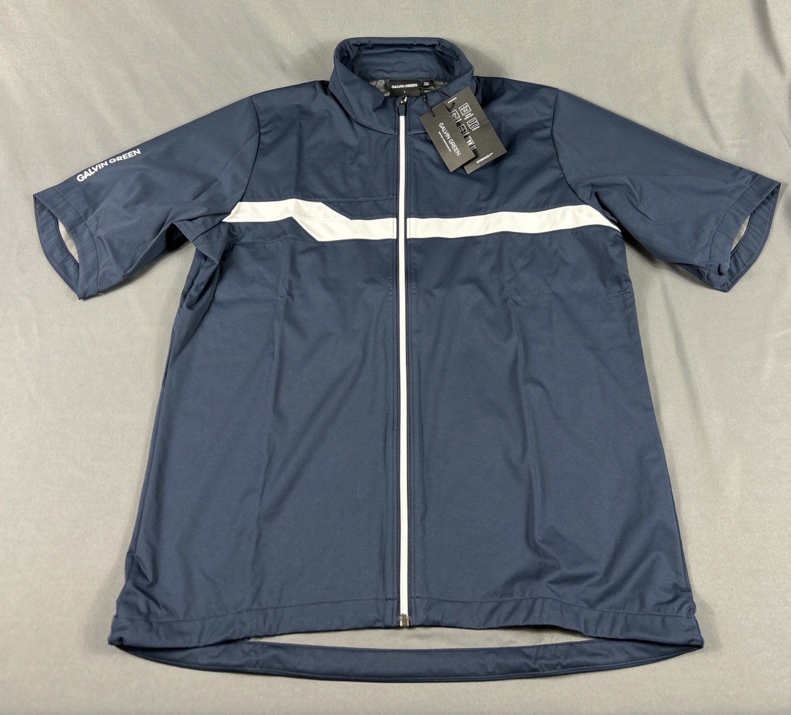 Galvin Green Golf Jacket Rain Wind Lex SS Full Zip Large Navy Blue NWT MSRP 249
