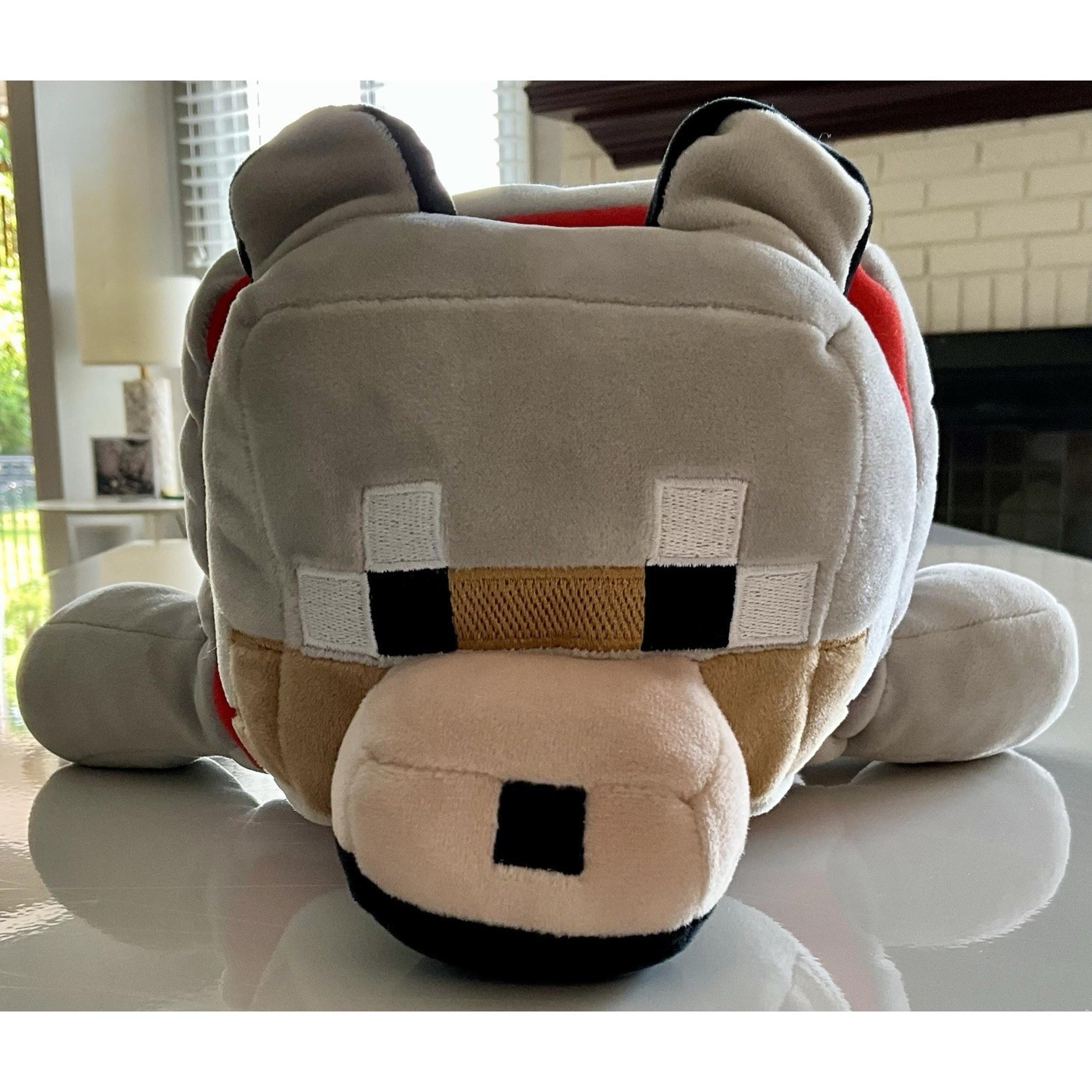 Mattel Mojang Studios Minecraft 12'' Stuffed Animal Tamed Wolf Plush 2020