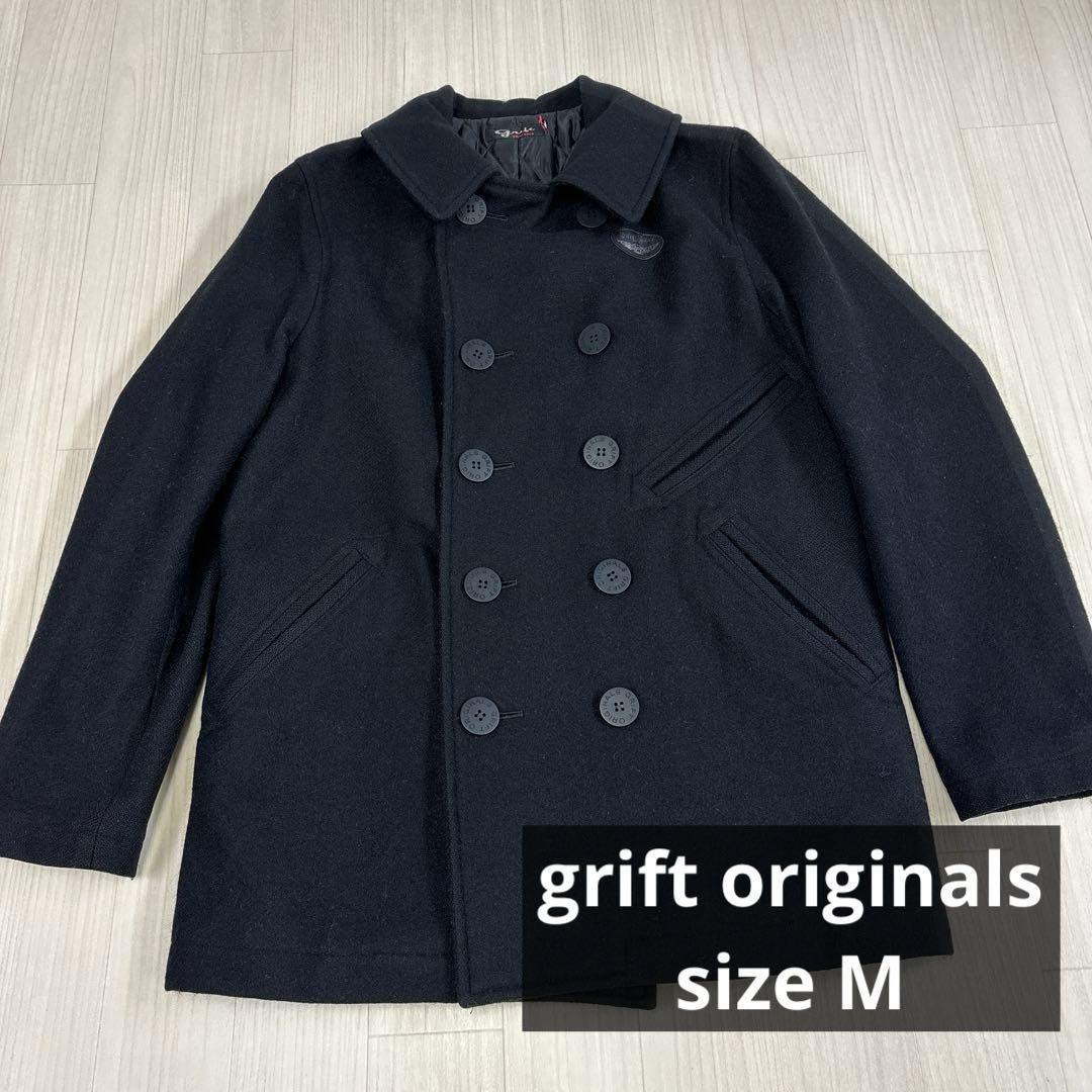 Grift Originals Black Peacoat - Rock, Music, Wool