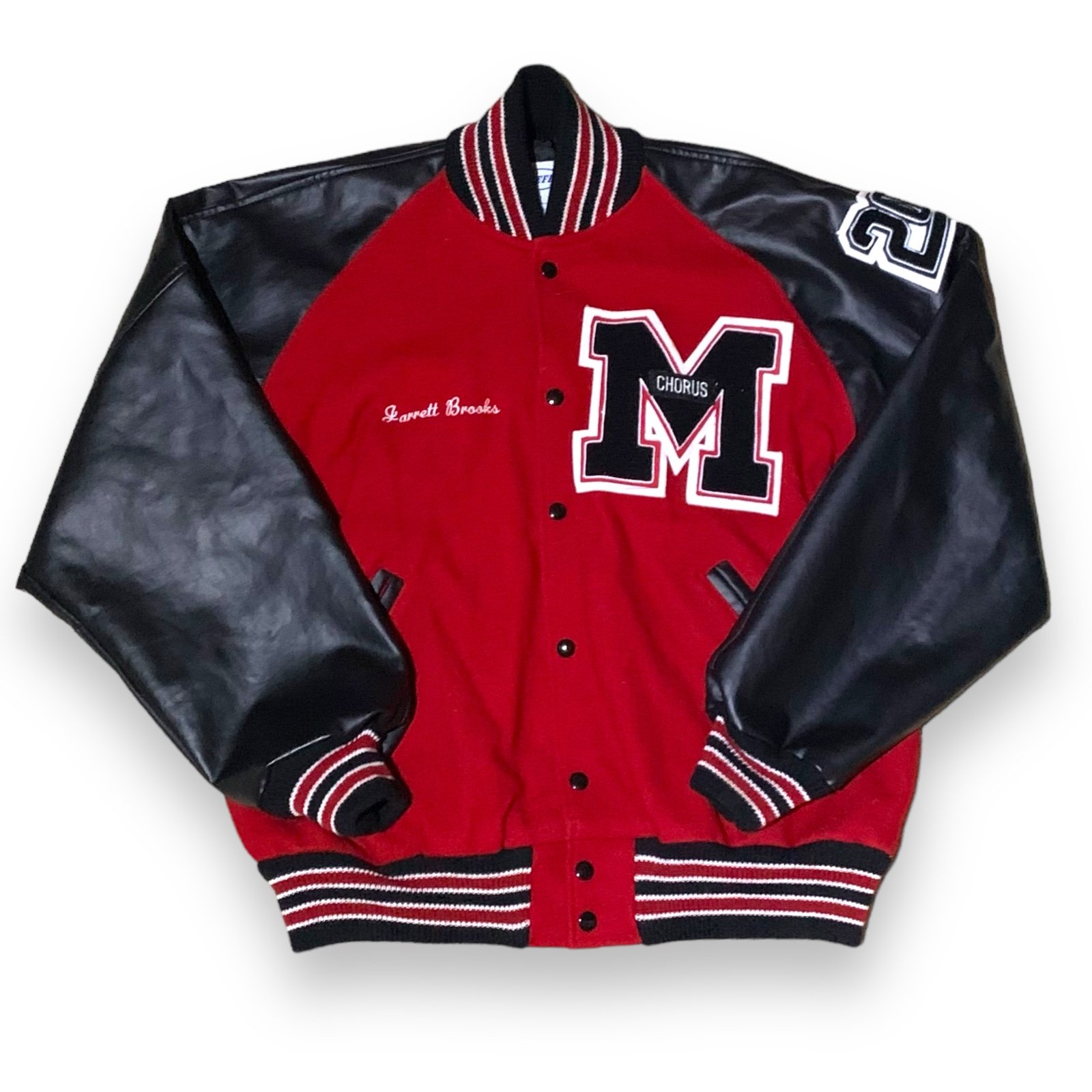 Vintage Neff Letterman High School Wool Blend Varsity Bomber Jacket Mens Size XL