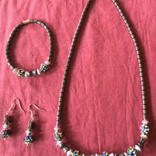 Necklace, Bracelet and Earrings