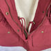NEW Women's Sherpa Lined Quilted Jacket Red Hooded Coat by Eden Society Size S