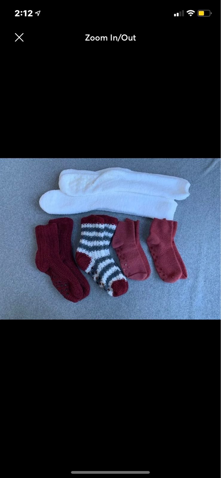 Set of Ladies Fuzzy Grip Socks