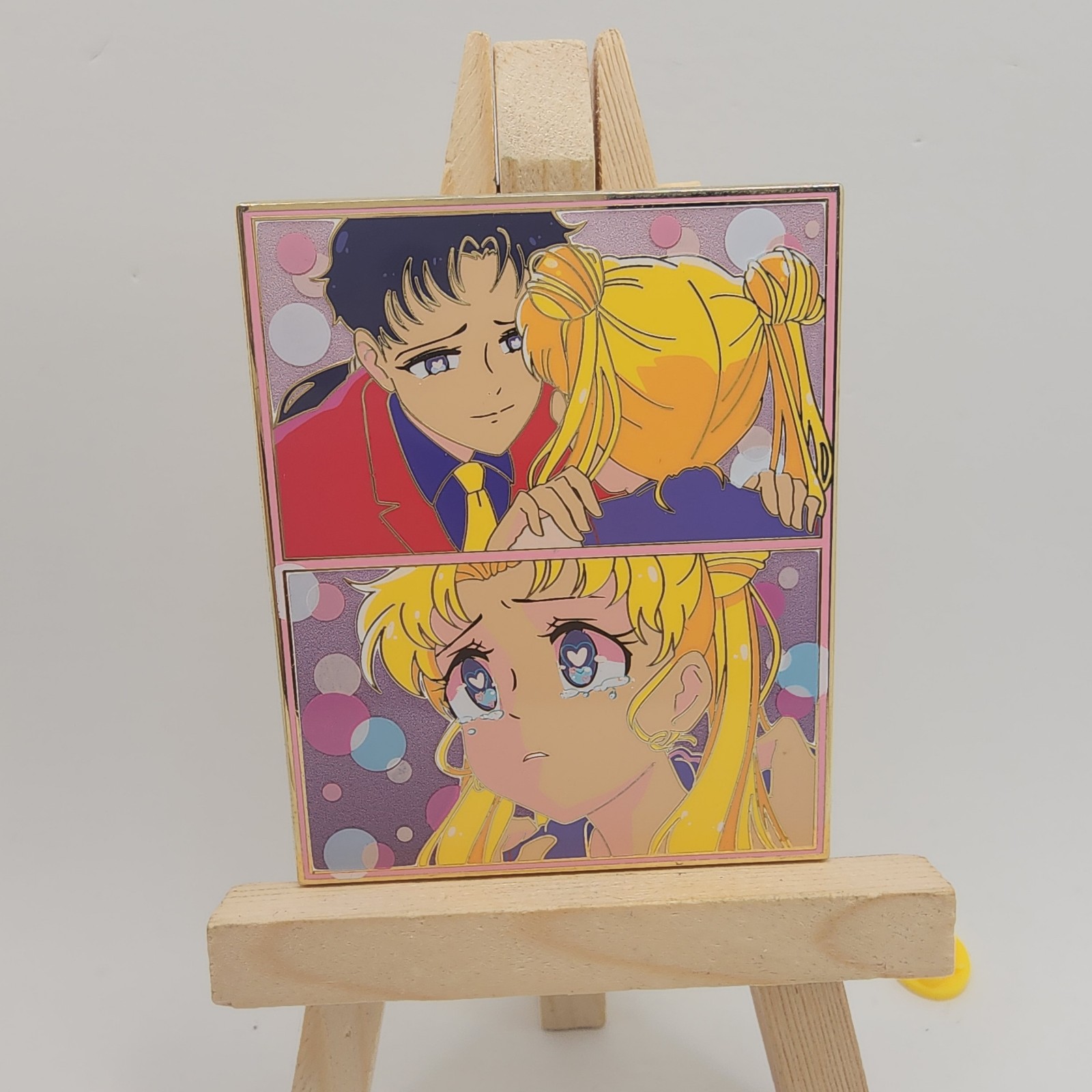 Sailor Moon Seiya Usagi Panel Enamel Pin
