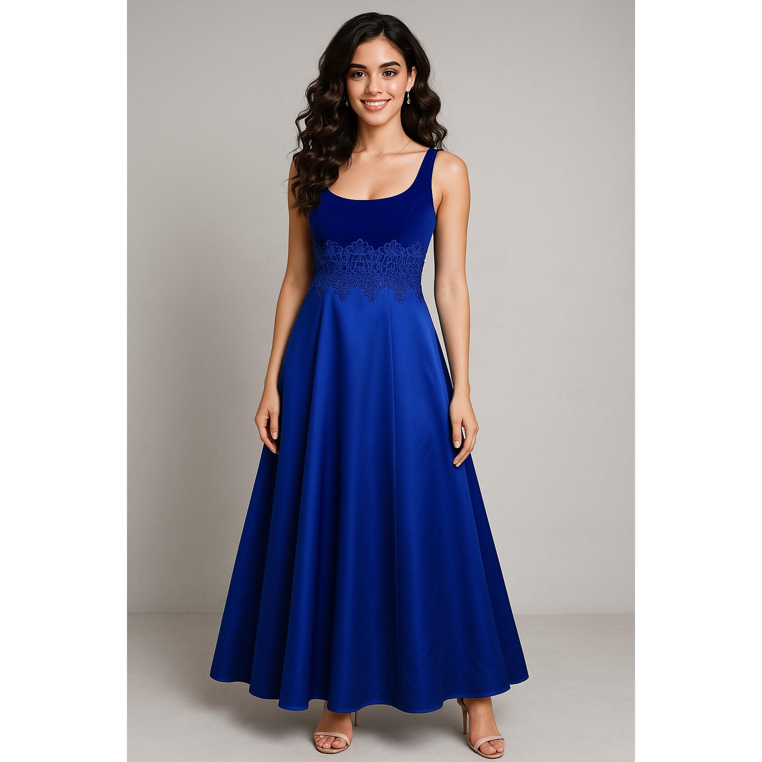Vintage Y2K Maxi Dress Womens 6 Blue Whimsigoth Velvet Elegant Prom Gown - Zum Zum
