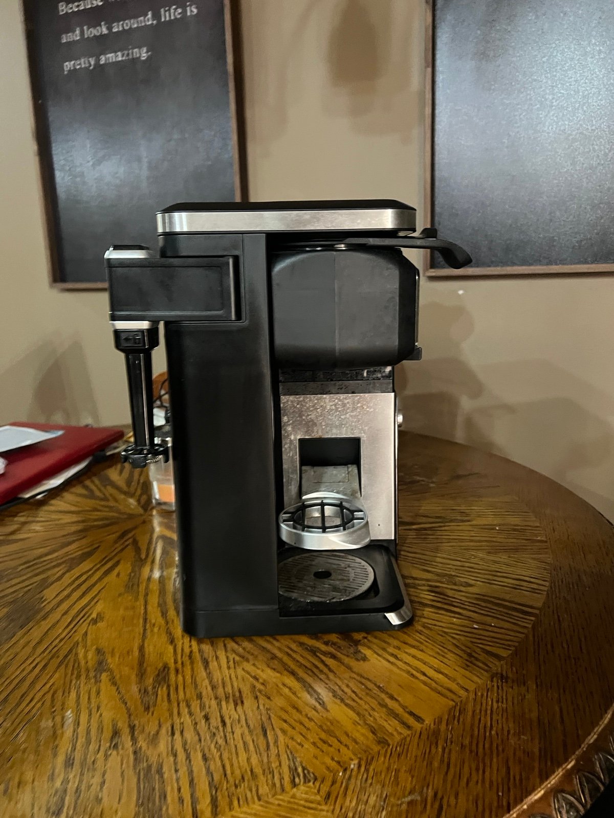 Ninja coffe make with frother
