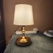 Seraph Mini Cordless LED Table Lamp with Dimmer Antique Brass