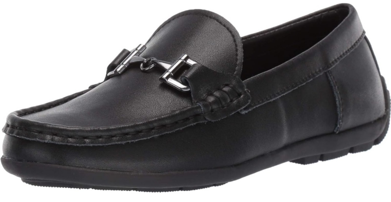 Size 4 Steve Madden Boys Blange Black Shoes