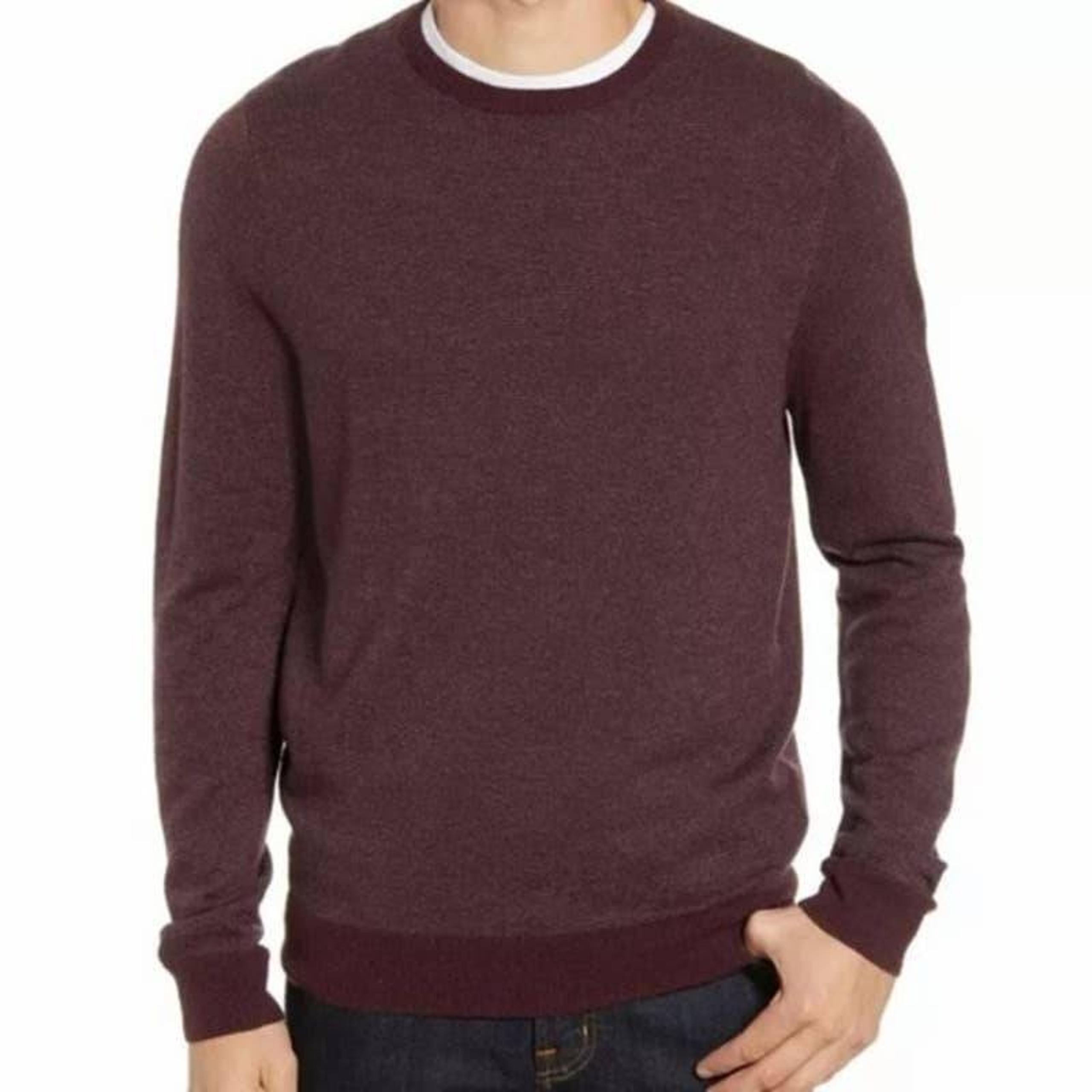 Nordstrom Men's Birds Eye Crewneck Sweater Size 2XL