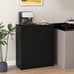 33.5 Storage Cabinet Modern Kitchen Cupboard, Black
